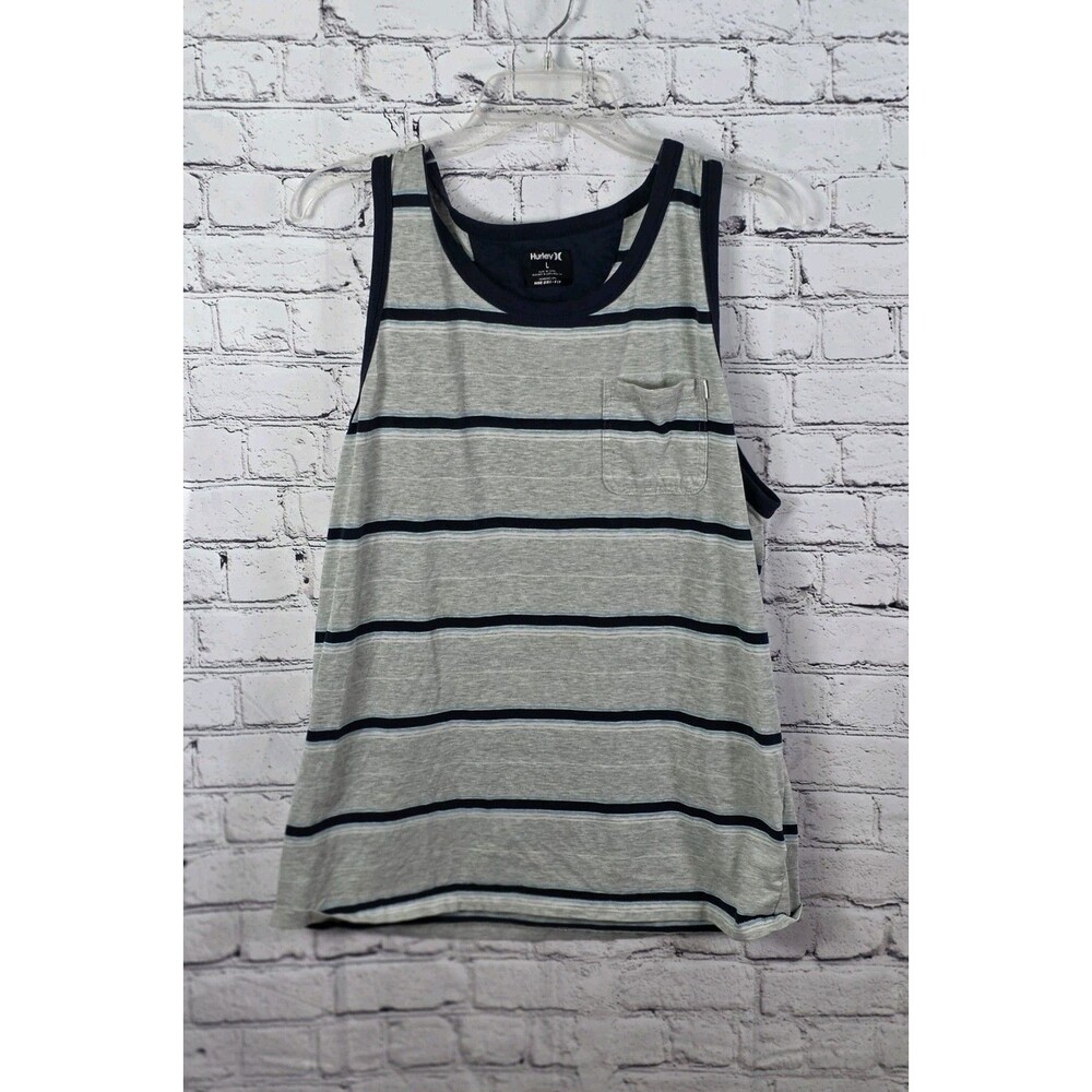 Hurley Nike DF Men's Large  Heather Grey Tank Top